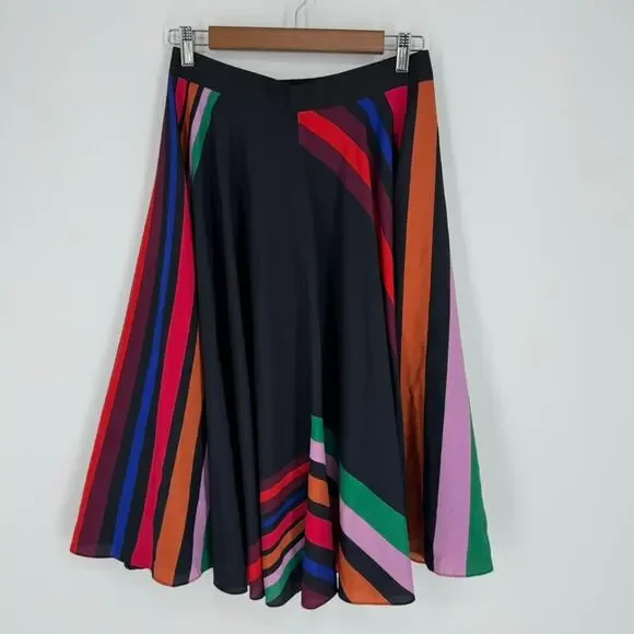 Paul Smith Skirt PS Striped Swing Skirt Size 6 EU 42 - Picture 2 of 5